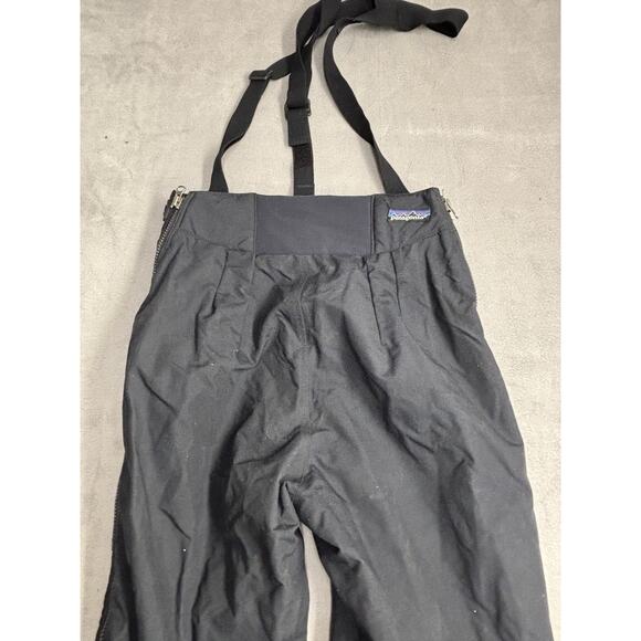 Patagonia Pants Womens 10 Black Snow Ski Waterproof Shell Suspenders Outdoor - Picture 11 of 12